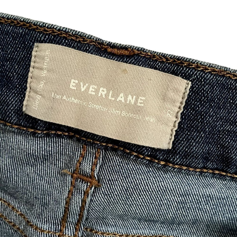 Everlane the authentic stretch slim bootcut jean pants denim cotton long - Picture 3 of 5